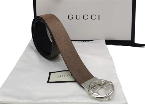 cintura gucci uomo marrone|Cinture Gucci in Tela Marrone taglia 100 cm .